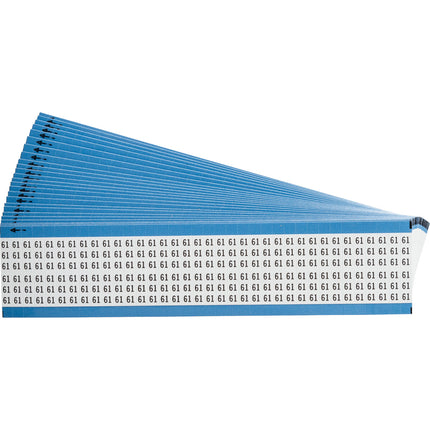 Numerical Legend Vinyl Cloth Wire Marking Cards