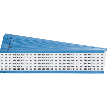 Consecutive Numbers Vinyl Cloth Wire Markers