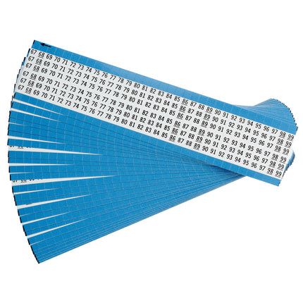 Consecutive Numbers Vinyl Cloth Wire Markers