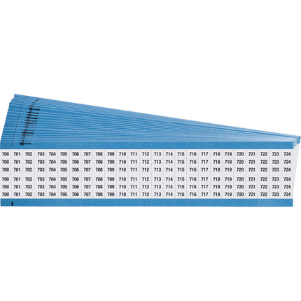 Consecutive Numbers Vinyl Cloth Wire Markers