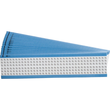 Numerical Legend Vinyl Cloth Wire Marking Cards
