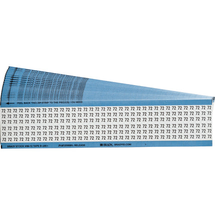 Numerical Legend Vinyl Cloth Wire Marking Cards