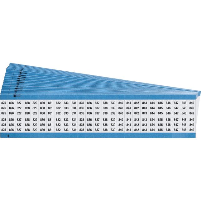 Consecutive Numbers Vinyl Cloth Wire Markers
