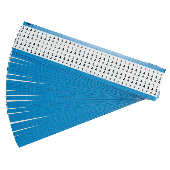 Upper Case Alphabetical Vinyl Cloth Wire Marking Cards