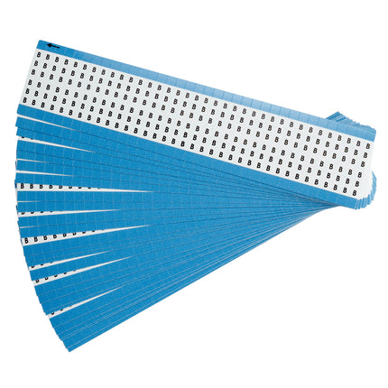 Upper Case Alphabetical Vinyl Cloth Wire Marking Cards