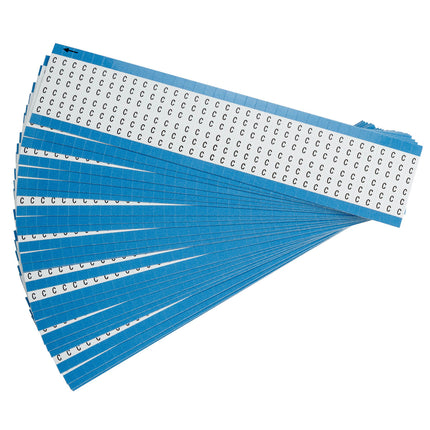Upper Case Alphabetical Vinyl Cloth Wire Marking Cards