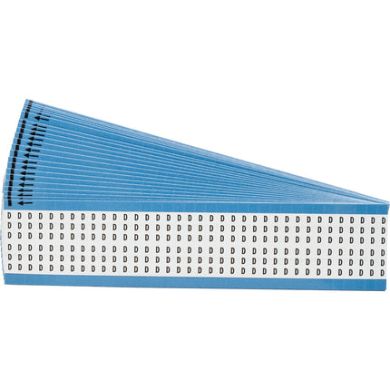 Upper Case Alphabetical Vinyl Cloth Wire Marking Cards