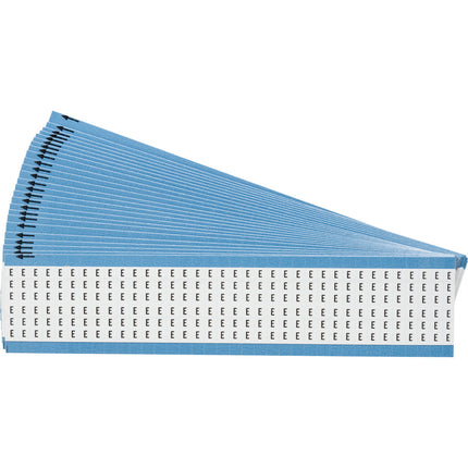 Upper Case Alphabetical Vinyl Cloth Wire Marking Cards