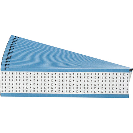 Upper Case Alphabetical Vinyl Cloth Wire Marking Cards