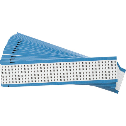 Upper Case Alphabetical Vinyl Cloth Wire Marking Cards