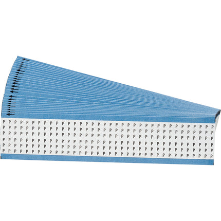 Upper Case Alphabetical Vinyl Cloth Wire Marking Cards