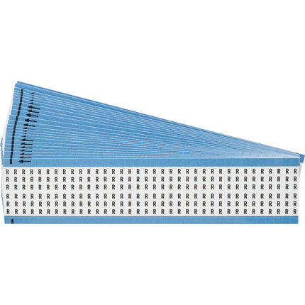 Upper Case Alphabetical Vinyl Cloth Wire Marking Cards