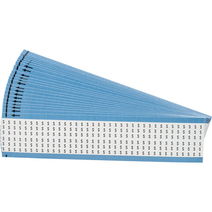 Upper Case Alphabetical Vinyl Cloth Wire Marking Cards