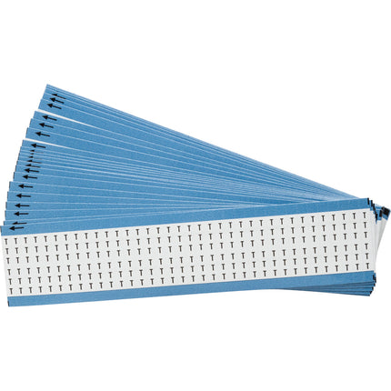 Upper Case Alphabetical Vinyl Cloth Wire Marking Cards