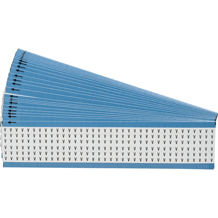 Upper Case Alphabetical Vinyl Cloth Wire Marking Cards