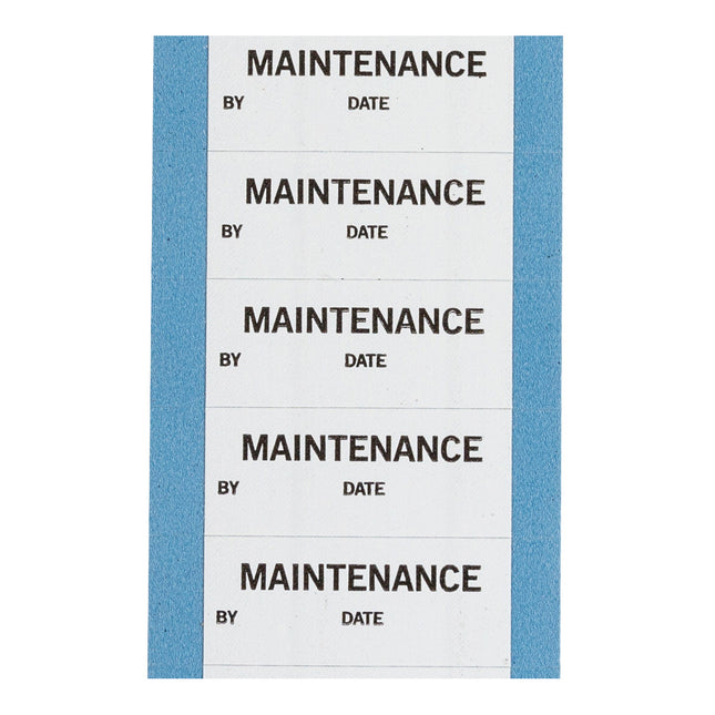 Maintenance Writeon labels