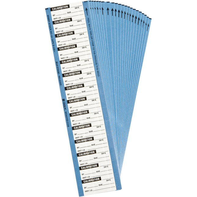 Calibration Writeon labels