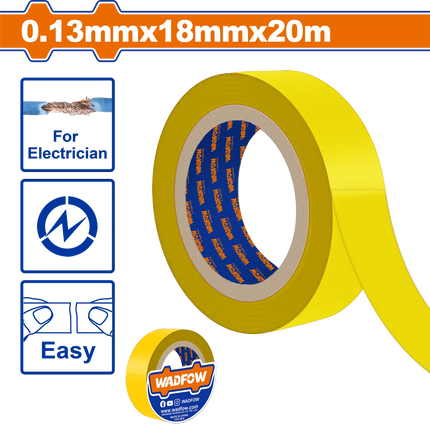 Yellow Insulating Tape 18mm x 9.15m