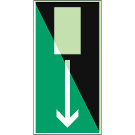 Glowinthedark safety sign