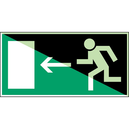 Glowinthedark safety sign