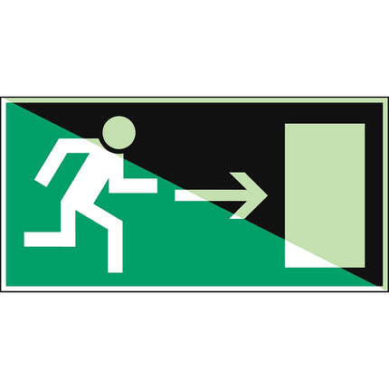 Glowinthedark safety sign