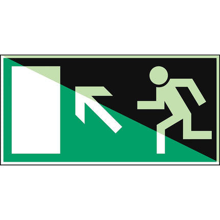 Glowinthedark safety sign