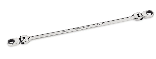 Snap-on 6 and 7 mm 12-Point Metric Flank Drive® Double Flex Ratcheting Box Wrench | XFRM67
