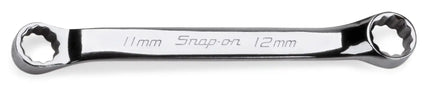 Snap-on 11–12 mm 12-Point Metric Flank Drive® Short 10° Offset Box Wrench | XSM1112A