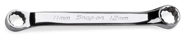 Snap-on 11–12 mm 12-Point Metric Flank Drive® Short 10° Offset Box Wrench | XSM1112A