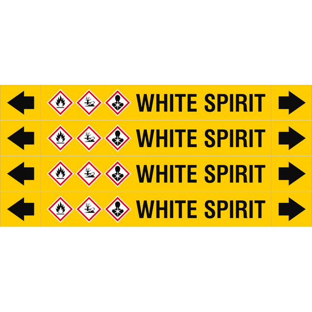 ASME  Pipemarkers  White Spirit