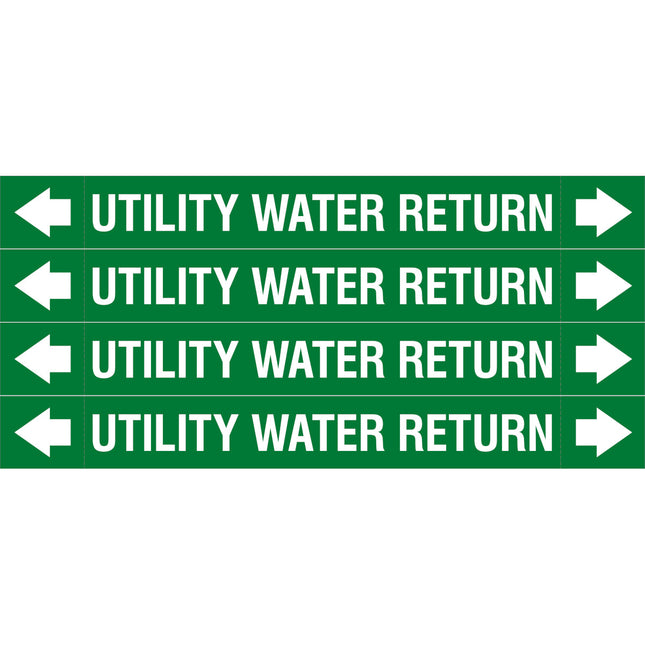ASME  Pipemarkers  Utility Water Return