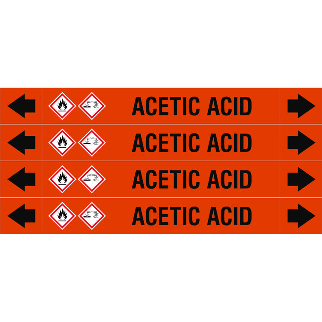 ASME  Pipemarkers  Acetic Acid