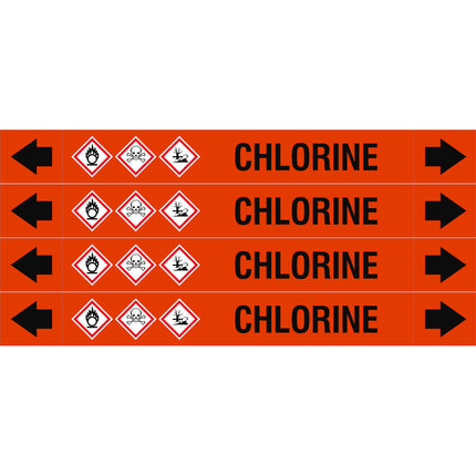 ASME  Pipemarkers  Chlorine