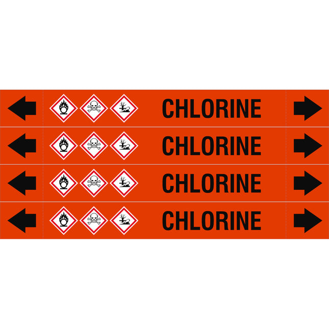 ASME  Pipemarkers  Chlorine