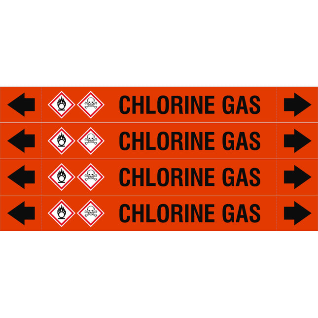 ASME  Pipemarkers  Chlorine Gas