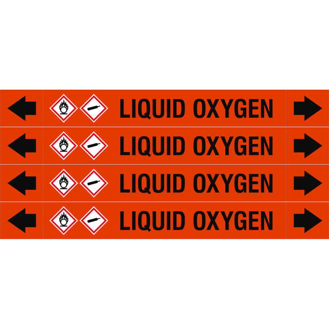ASME  Pipemarkers  Liquid Oxygen