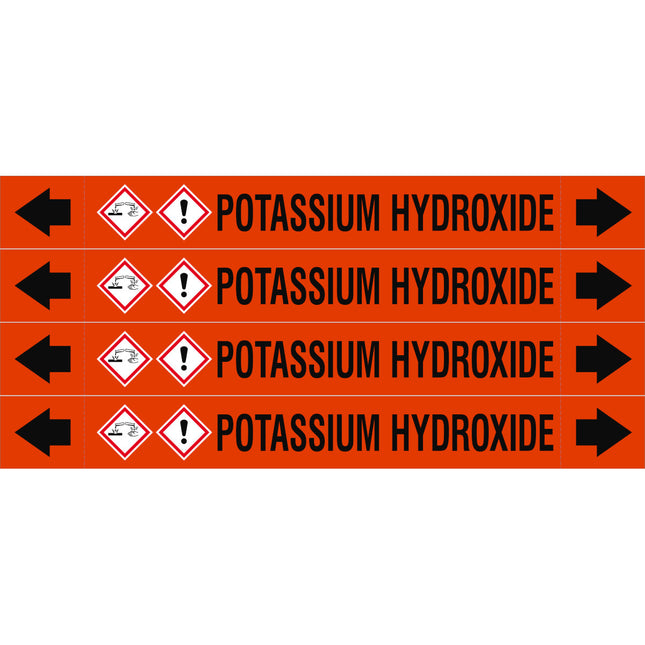 ASME  Pipemarkers  Potassium Hydroxide
