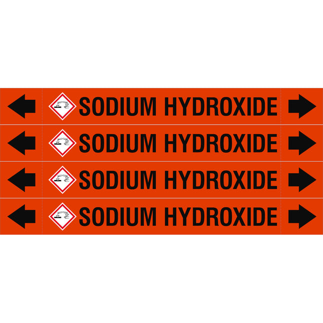 ASME  Pipemarkers  Sodium Hydroxide