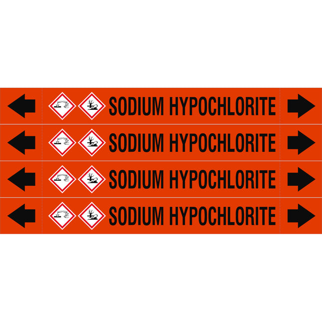 ASME  Pipemarkers  Sodium Hypochlorite