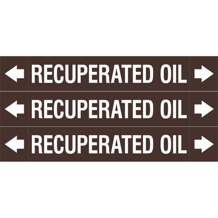 ASME  Pipemarkers  Recuperated Oil