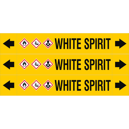 ASME  Pipemarkers  White Spirit
