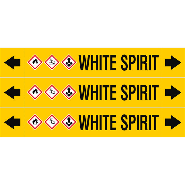 ASME  Pipemarkers  White Spirit
