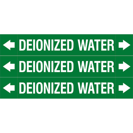ASME  Pipemarkers  Deionized Water