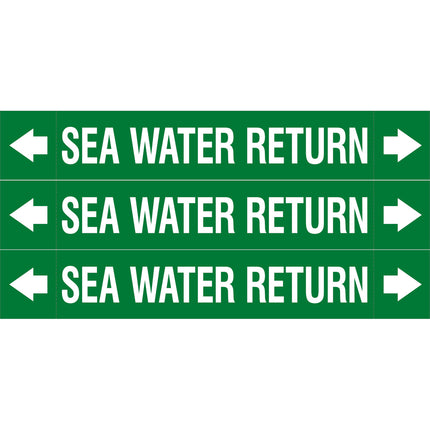 ASME  Pipemarkers  Sea Water Return