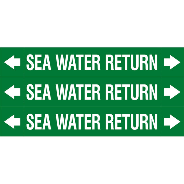 ASME  Pipemarkers  Sea Water Return