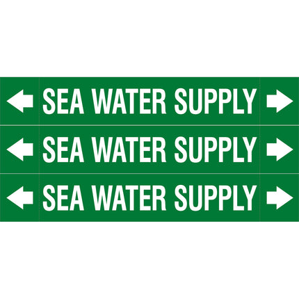 ASME  Pipemarkers  Sea Water Supply