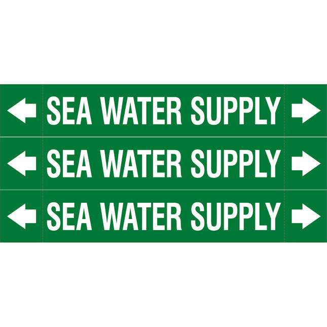 ASME  Pipemarkers  Sea Water Supply