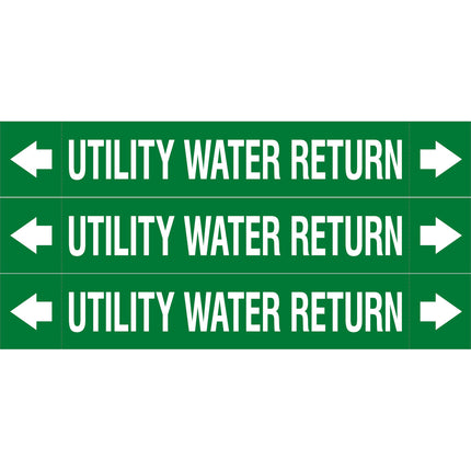 ASME  Pipemarkers  Utility Water Return