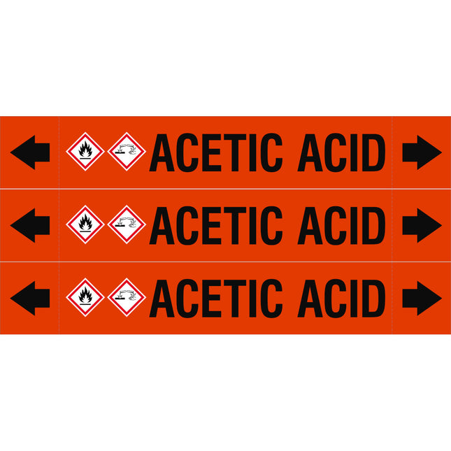 ASME  Pipemarkers  Acetic Acid