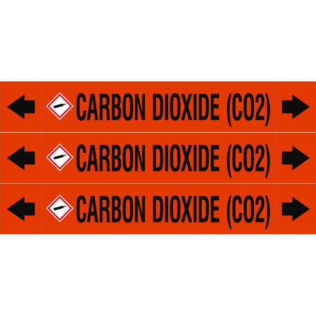 ASME  Pipemarkers  Carbon Dioxide CO2